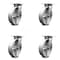 Service Caster 8 Inch Heavy Duty Semi Steel Caster Set with Roller Bearings SCC, 4PK SCC-35S820-SSR-4 - alternate 1